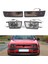 1set/4pcs Araba Ön Tampon Sis Istini+Vw Jetta Mk3 Golf Için Dönüş Sinyal Lambası 1993-1998 Füme Lens Sis Işığı Köşe Sinyali (Yurt Dışından) 2