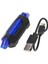 Kask Bisiklet Sinyal Lambası Su Geçirmez Arka Kuyruk Lambası LED USB Tarzı Şarj Edilebilir Bisiklete Binme Taşınabilir Çıkarılabilir Lamba, A-Mavi (Yurt Dışından) 5