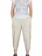 %100 Pamuk, Keten Kumaştan Beli Lastikli ve Bağcıklı Kadın Kapri Pantolon(Solma ve Çekme Yapmaz) 1