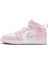 Air Jordan 1 Mid Ps Leather Unisex Sneaker Hakiki Deri Günlük Spor Ayakkabı Beyaz Pembe 2