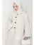 Arlin Atkılı Kaşe Uzun Ceket 1591 - Bej 4