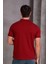 Erkek Slim Fit Pamuklu Yumuşak Doku Nefes Alan Kumaş Yakalı Tişört 4
