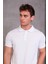 Erkek Slim Fit Pamuklu Yumuşak Doku Nefes Alan Kumaş Yakalı Tişört 5