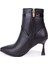 DZA07-11332004 Siyah Klasik Topuklu Kadın Bot 3