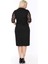 Büyük Beden Siyah Elbise 6C-69323 4
