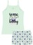Kız Çocuk Atlet Boxer Likralı Yeşil Some Bunny (%96 Pamuk - %4 Elastan) 1