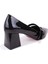 DZA07-129604 Siyah Rugan Klasik Topuklu Kadın Ayakkabı 4