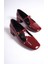 Küt Burunlu T Bantlı Alçak Topuk Mary Jane Kadın Ayakkabı 3