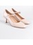 Yuvarlak Burunlu Tokalı Orta Topuklu Kadın Ayakkkabı 5