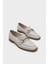 Hakiki Deri Metal Tokalı Kadın Loafer Ayakkabı 9