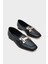 Küt Burunlu Metal Toka Aksesuarlı Kadın Loafer 3
