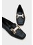 Küt Burunlu Metal Toka Aksesuarlı Kadın Loafer 7