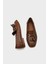 Metal Tokalı Püsküllü Kadın Loafer Ayakkabı 11