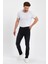 Erkek Fermuarlı Taşlı Klasik Jeans 4