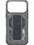 iPhone 17 Pro Max Kılıf M-Safe Uyumlu Teknoloji Desenli Skinarma Helio Mag Charge Standlı Kapak Füme 4