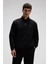 Pamuklu Regular Fit Yarım Fermuarlı Dik Yaka Sweat Erkek Sweat EM580 1