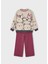 Kız Çocuk Kazak ve Pantolon Takımı | Baskılı Kazak & Vişne Palazzo Pantolon | 4-10 Yaş 2