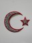 Taşlı Ütülenebilen Veya Sticker Olarak Kullanılabilen Ay ve Yıldız Türk Bayrağı Modeli 2