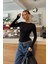 Siyah Bisiklet Yaka Basic Uzun Kollu Body 1
