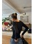 Siyah Bisiklet Yaka Basic Uzun Kollu Body 4
