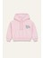Kız Çocuk Kapşonlu Crop Sweatshirt - Pembe 4