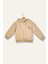 Kız Çocuk Kapüşonlu Sweatshirt - Bej 1