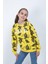 Kız Çocuk Yaprak Baskılı Sweatshirt 4