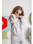 Kız Çocuk Nakışlı Sweatshirt - Gri 3