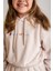 Kız Çocuk Kapşonlu Crop Sweatshirt - Krem 3
