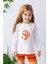 Kız Çocuk Taş Detaylı Uzun Kollu T-Shirt - Beyaz 1