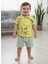 Orman Desenli Erkek Bebek Çocuk Yazlık Kısa Kollu Şortlu Takım 6-9 Ay, 9-12 Ay, 12-18 Ay, 18-24 Ay 1
