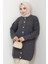 Lezgi Düğmeli Triko Hırka 1599 - Antrasit 1