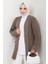 Enfil Şal Yaka Triko Hırka 1598 - Açık Kahve 3