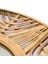 Yuvarlak Dalgalı Yıldız Desenli Bambu Rattan Ayna 3
