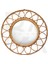 Yuvarlak Ilmek Form Bambu Rattan Ayna 1