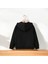 Siyah Fermuarlı Kapüşonlu Unisex Sweatshirt 2