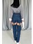 Askılı Iki Parça Jeans Pantolon 4