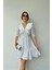 Puantiyeli Önlük Yaka Elbise 1