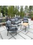 2+1+1 Zen Bahçe Takımı, Balkon, Bahçe, Cafe Mobilyası, Pofuduk Metal Çay Seti 2