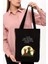 Çınar Little Prince Baskılı Siyah Kanvas Alışveriş Çantası 35x40 cm %100 Doğal Pamuk 6