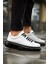 Solarex Premium Özel Taban Erkek Sneaker Beyaz Siyah 3