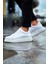 Sollıevo Premium Şeffaf Taban Erkek Sneaker Beyaz 2