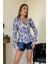 Piliseli Çiçek Desen Gömlek 3