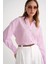 4642 Kadın Apoletli Kraşlı Gömlek Pembe 4