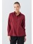 4634 Kadın Pensli Fit Gömlek Bordo 1