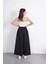 Uzun Beli Lastikli Poplin Kumaş Çift Cepli Rahat Kesim Tesettür Etek Astarsız (Uzunluk 90 Cm) 1