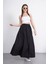 Uzun Beli Lastikli Poplin Kumaş Çift Cepli Rahat Kesim Tesettür Etek Astarsız (Uzunluk 90 Cm) 1