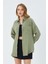 3833 Kadın Oversize Cepli Müslin Gömlek Çağla 1