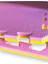 Tatami 100 x 100 x 26 mm Pembe - Sarı Çift Renkli Yer Minderi | Spor Zemin Kaplama | 1