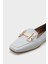 Küt Burunlu Metal Toka Aksesuarlı Kadın Loafer 15